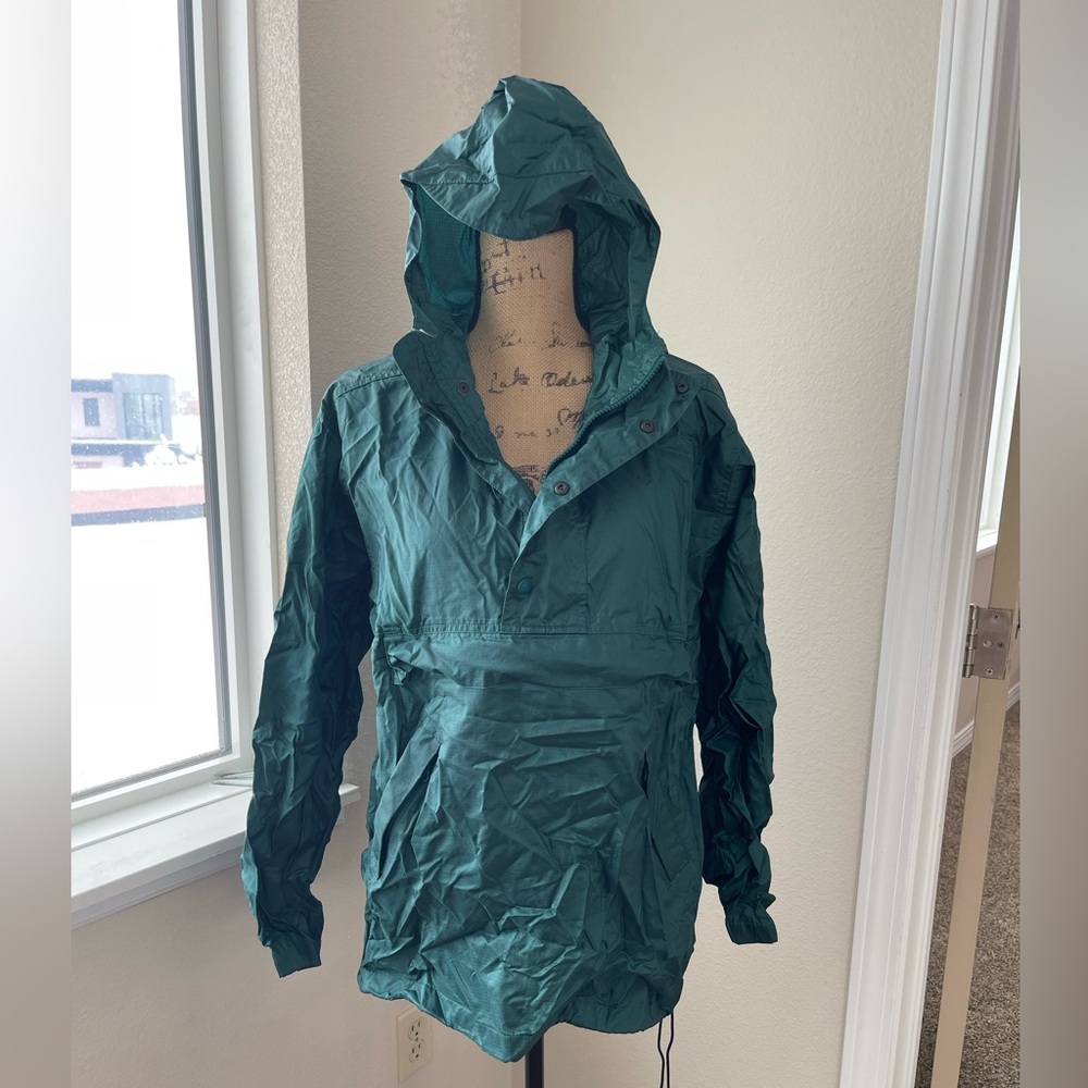 Vintage Eddie Bauer Jacket Small Forest Windbreaker Nylon Anorak Sac Jac